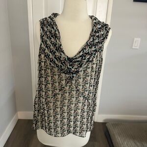 Patterned Sleeveless Top